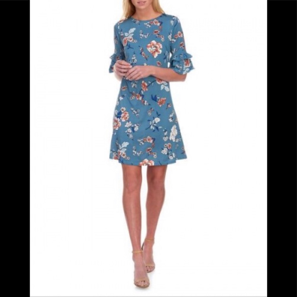 Prissy Floral Bow Tie Dress